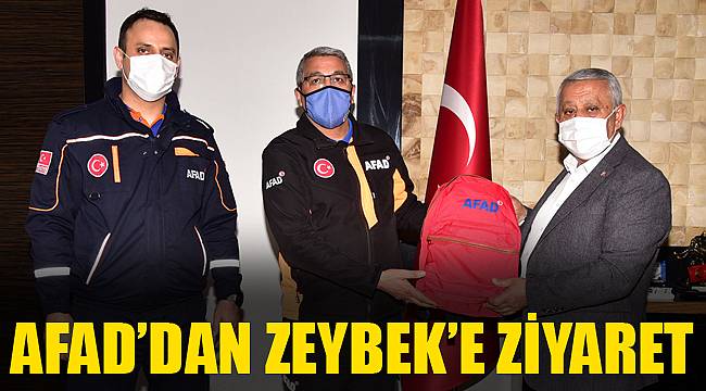 AFAD’DAN ZEYBEK’E ZİYARET