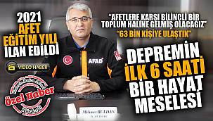 “Afetlere karşı bilinçli bir toplum haline gelmiş olacağız”