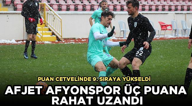 AFJET AFYONSPOR ÜÇ PUANA RAHAT UZANDI