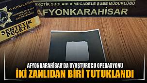 Afyonkarahisar'da uyuşturucu operasyonu