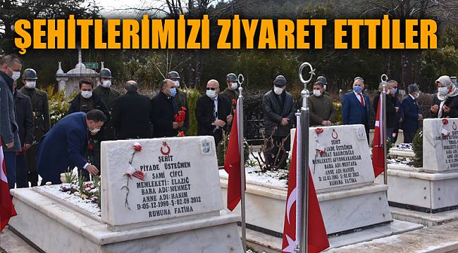 Afyonkarahisar Protokolü şehitlerimizi ziyaret etti
