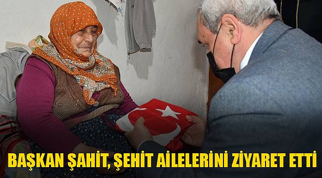 Başkan Şahit, şehit ailelerini ziyaret etti