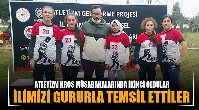 Çaylı öğrenciler atletizmde ikici oldu