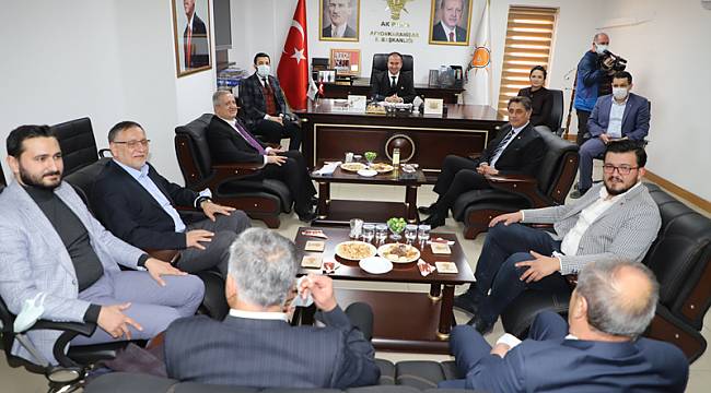 CUMHURİYET HALK PARTİSİ, AK PARTİ İL BAŞKANLIĞINI ZİYARET ETTİ
