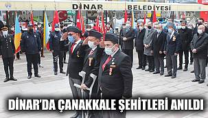 Dinar Çanakkale Şehitlerini unutmadı 