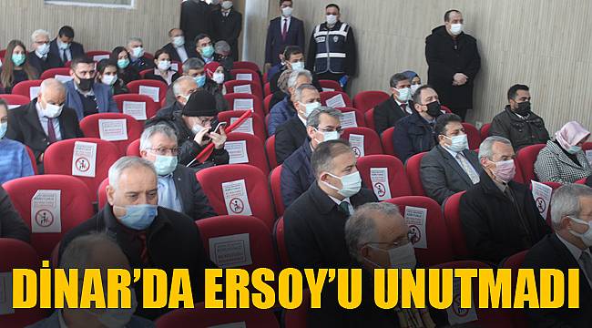 DİNAR’DA ERSOY’U UNUTMADI