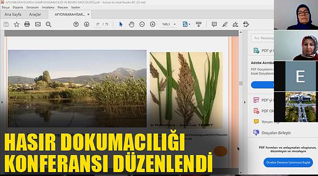 HASIR DOKUMACILIĞI KONFERANSI DÜZENLENDİ