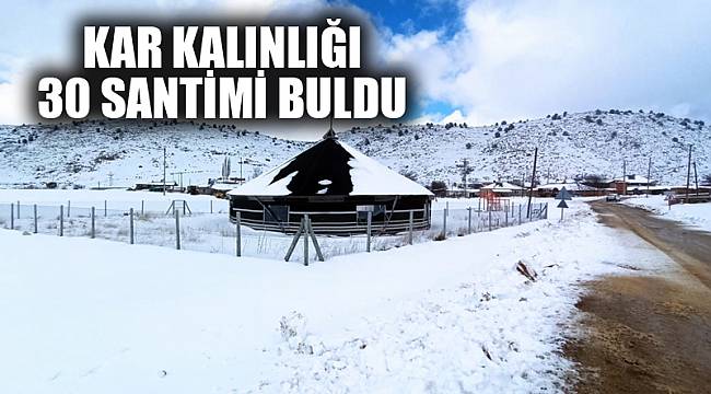 Kar kalınlığı 30 santimi buldu
