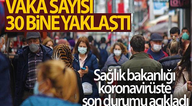 KORONA'DA VAKA SAYISI 30 BİNE YAKLAŞTI
