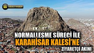 Normalleşme süreci ile Karahisar Kalesi'ne ziyaretçi akını başladı 