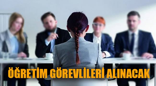 Öğretim görevlileri alınacak