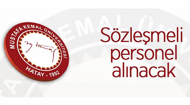 SÖZLEŞMELİ PERSONEL ALINACAK