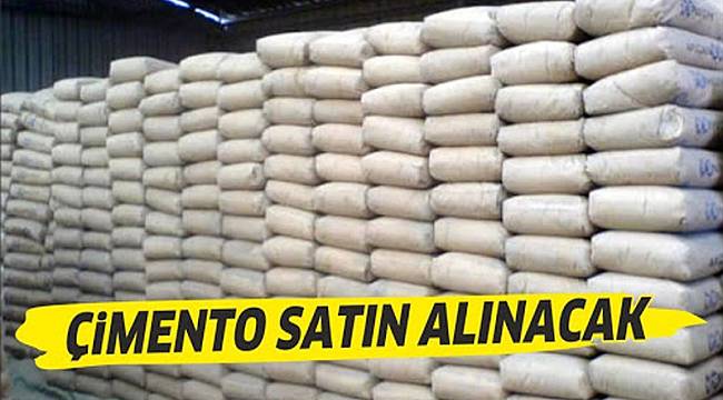 TORBA ÇİMENTO SATIN ALINACAK