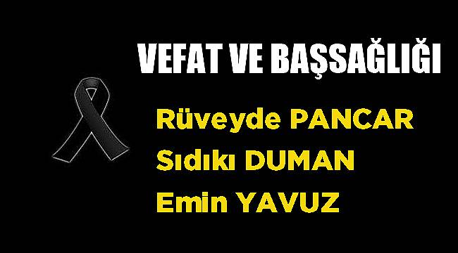 VEFAT & BAŞSAĞLIĞI