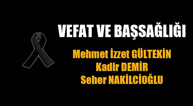 VEFAT VE BAŞSAĞLIĞI