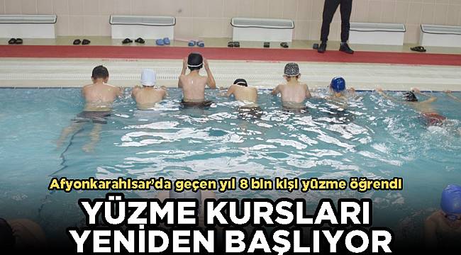 Yüzme kursları yeniden başlıyor