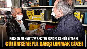 ZEYBEK BAŞKAN’DAN SANAYİ ESNAFINA KANDİL ZİYARETİ