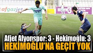 AFJET AFYONSPOR, HEKİMOĞLU’NA GEÇİT VERMEDİ