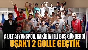 AFJET AFYONSPOR, UŞAKSPOR’U ELİ BOŞ GÖNDERDİ