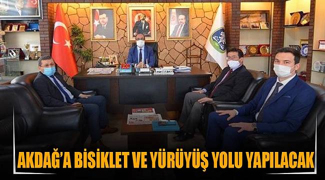 AKDAĞ’A BİSİKLET VE YÜRÜYÜŞ YOLU YAPILACAK