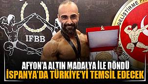 Altın madalyayla döndü