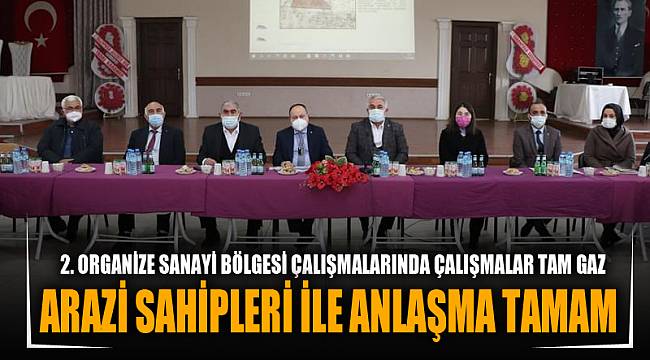 ARAZİ SAHİPLERİ İLE ANLAŞMA TAMAM