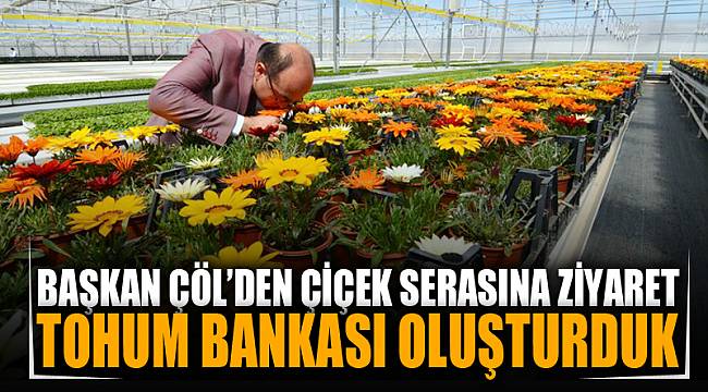Başkan Çöl, Jeotermal Çiçek Serasını ziyaret etti