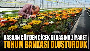 Başkan Çöl, Jeotermal Çiçek Serasını ziyaret etti
