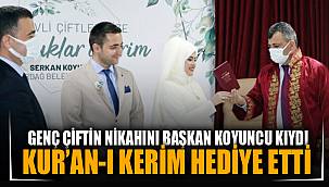 Başkan Koyuncu genç çiftin nikâhını kıydı