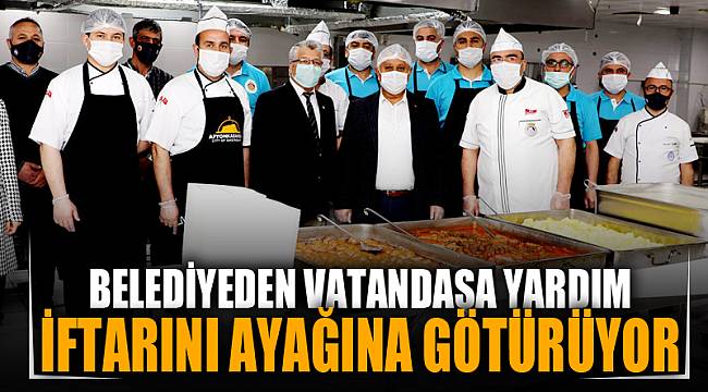 Belediye İftarı vatandaşın ayağına götürüyor