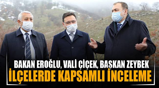 Bolvadin, Çay, Sultandağı ve Çobanlar'da incelemelerde bulundular