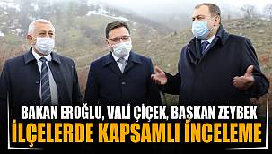 Bolvadin, Çay, Sultandağı ve Çobanlar'da incelemelerde bulundular