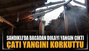 Çatı yangını korkuttu  