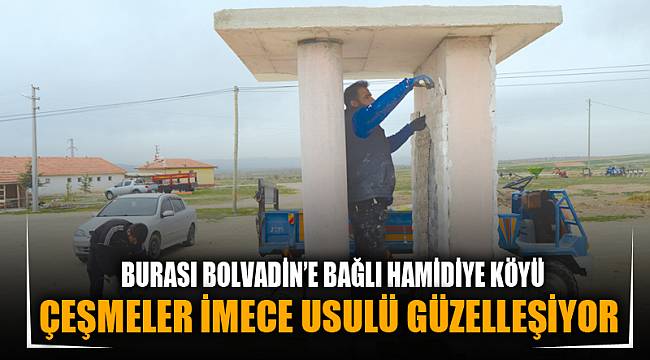 Çeşmeler imece usulü güzelleşiyor