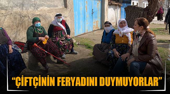 “Çiftçinin feryadını duymuyorlar”