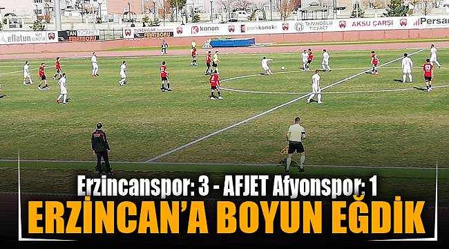 Erzincanspor – 3 - Afjet Afyonspor – 1