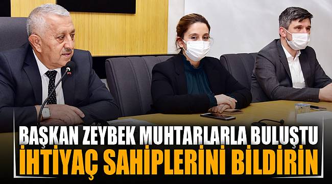 “Gerçek ihtiyaç sahiplerini bizlere bildirin”