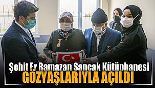 Gözyaşları içinde kütüphane açılışı 