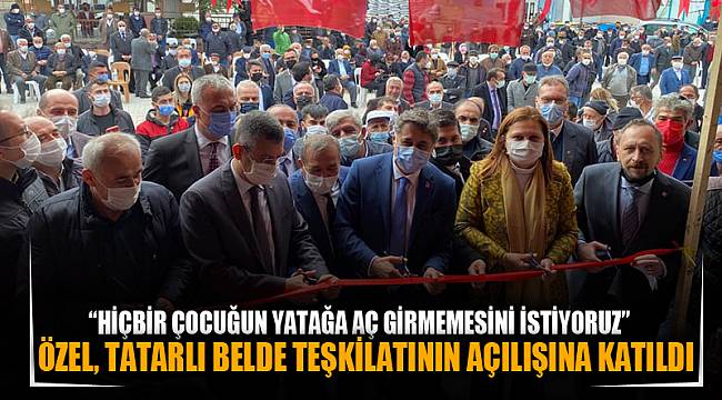 “Hiçbir çocuğun yatağa aç girmemesini istiyoruz”