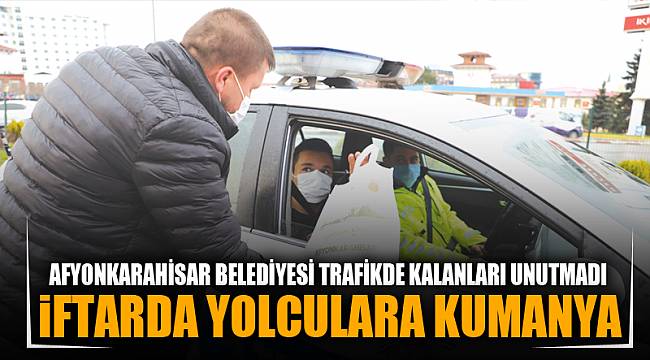 İftarda yolculara kumanya