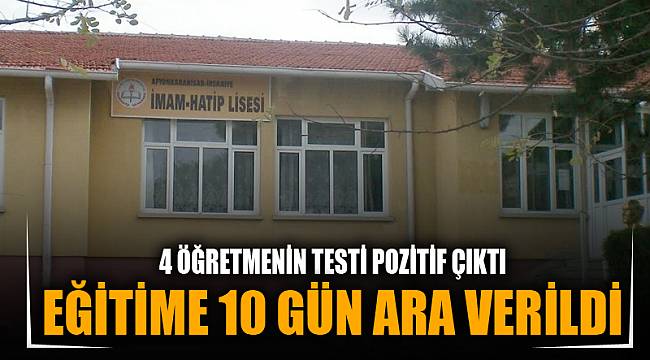 İHSANİYE'DE EĞİTİME 10 GÜN ARA VERİLDİ