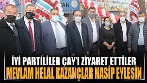 İYİ Partililer Çay’ı ziyaret ettiler