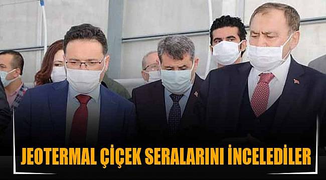 Jeotermal Çiçek seralarını incelediler