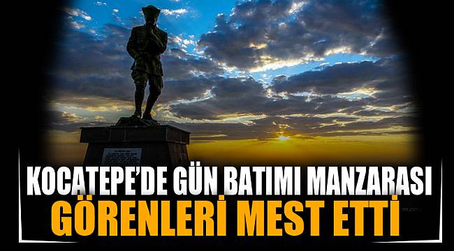 Kocatepe’de gün batımı manzarası görenleri mest etti