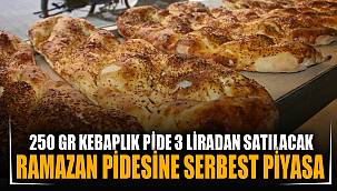 Ramazan pidesi serbest fiyattan satılacak