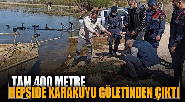 TAM 400 METRE BULUNDU, HEPSİDE KARAKUYU GÖLETİNDEN ÇIKTI