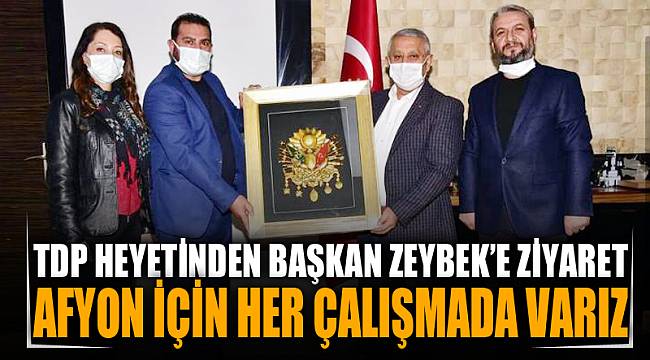 TDP heyetinden Başkan Zeybek’e ziyaret