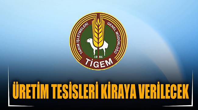 ÜRETİM TESİSLERİ KİRAYA VERİLECEK