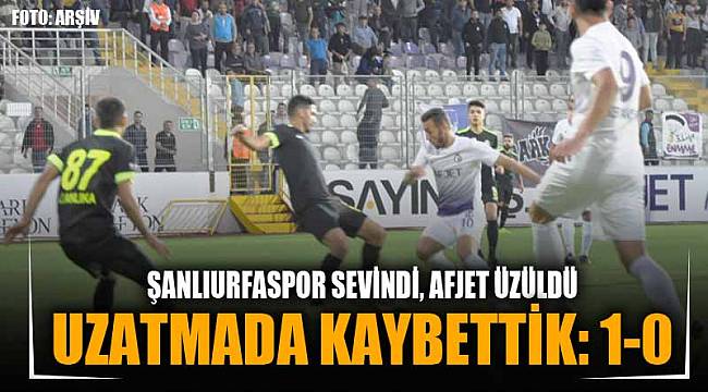UZATMADA KAYBETTİK: 1-0