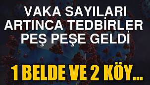 Vaka sayıları artınca tedbirler peş peşe geldi 